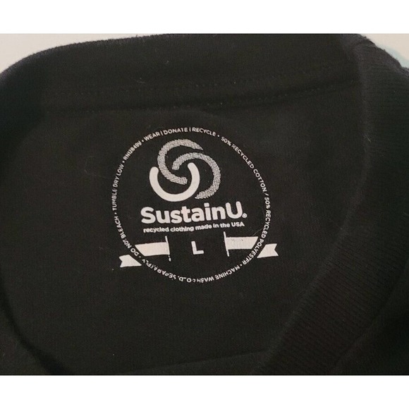 New York Yankees Opening Day 2017 T-Shirt Size Large Black SustainU Recycled - Picture 5 of 5